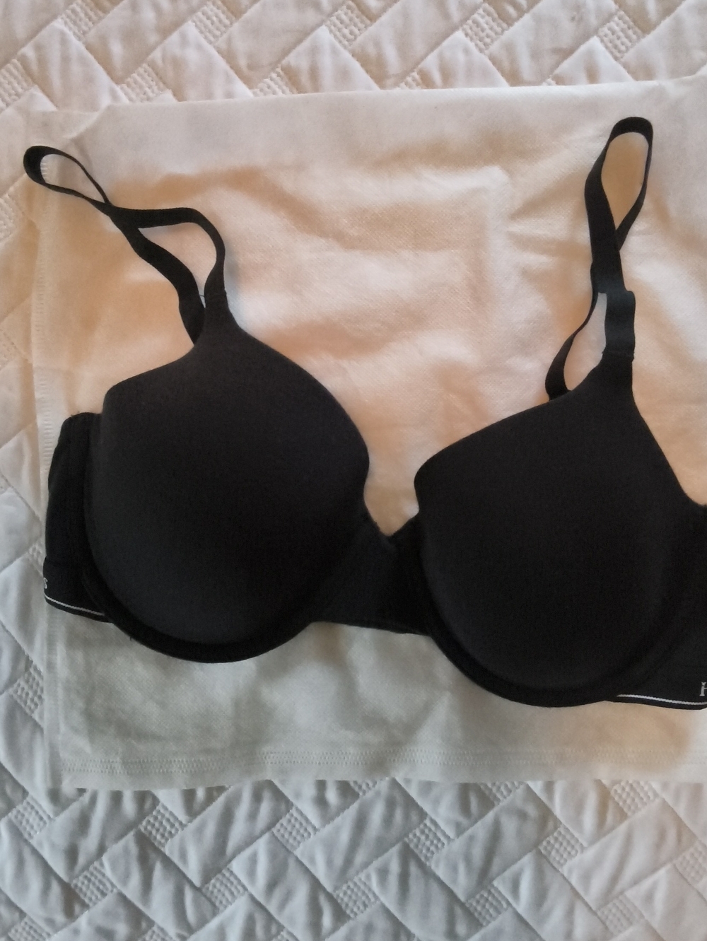 Jet Black Hanes Bra